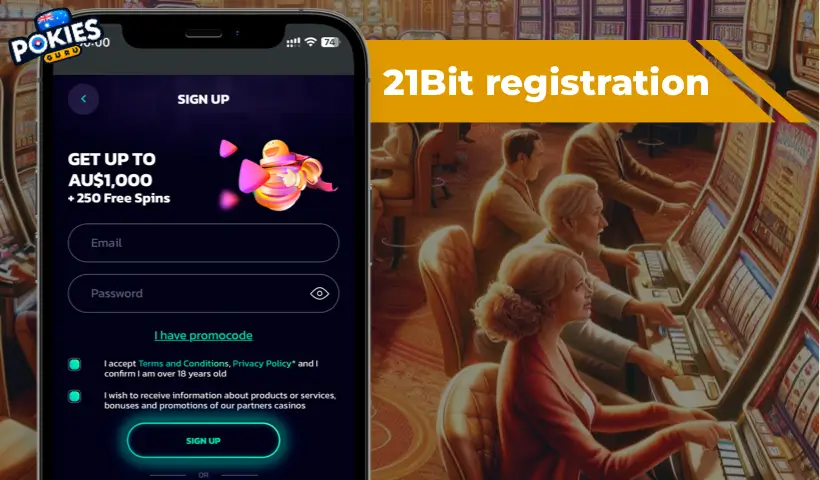 21Bit casino Registration